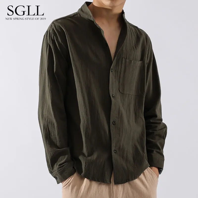 BeClassic™ Cotton-Linen Japanese Shirt – Lightweight Ethnic Style for Casual Elegance.