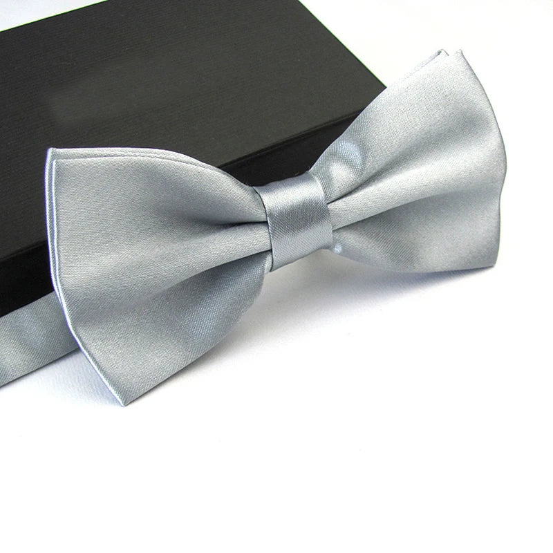 BeClassic™ Classic Satin Bow Tie – Adjustable Formal Accessory for Weddings & Events