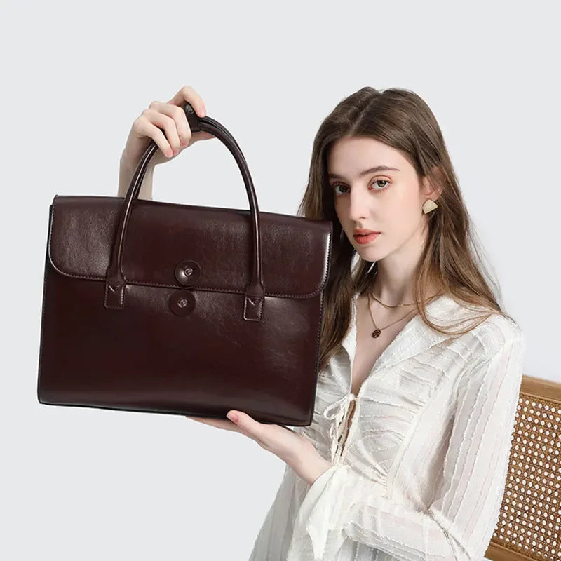 BeClassic Monoco Genuine Cowhide Tote – Luxe Everyday