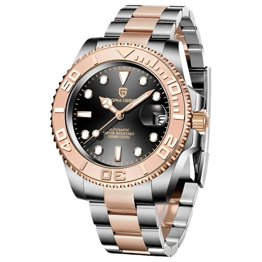 BeClassic™ PAGANI DESIGN V3 – 40MM Luxury Automatic Watch with Ceramic Bezel & AR-Coated Sapphire Glass.