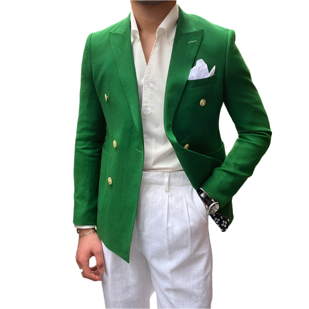 BeClassic™ Summer Linen Suit – Slim-Fit Two-Piece Elegance for Weddings & Business.