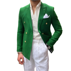 BeClassic™ Summer Linen Suit – Slim-Fit Two-Piece Elegance for Weddings & Business.