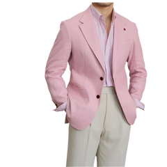 BeClassic™ 2025 Italian Linen Blazer Set – High-Quality, Breathable Two-Piece for Effortless Retro Elegance.