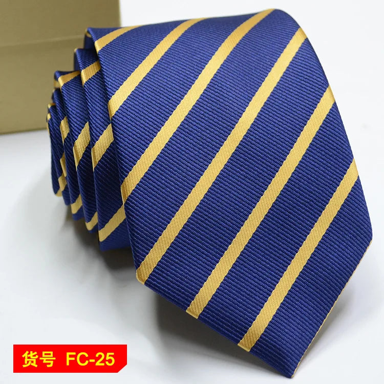 67 Styles Men's Ties Solid Color Stripe Flower Floral 7-8cm Jacquard Necktie Accessories Daily Wear Cravat Wedding Party Gift