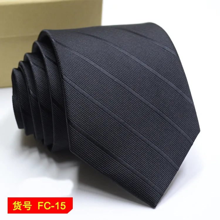 67 Styles Men's Ties Solid Color Stripe Flower Floral 7-8cm Jacquard Necktie Accessories Daily Wear Cravat Wedding Party Gift