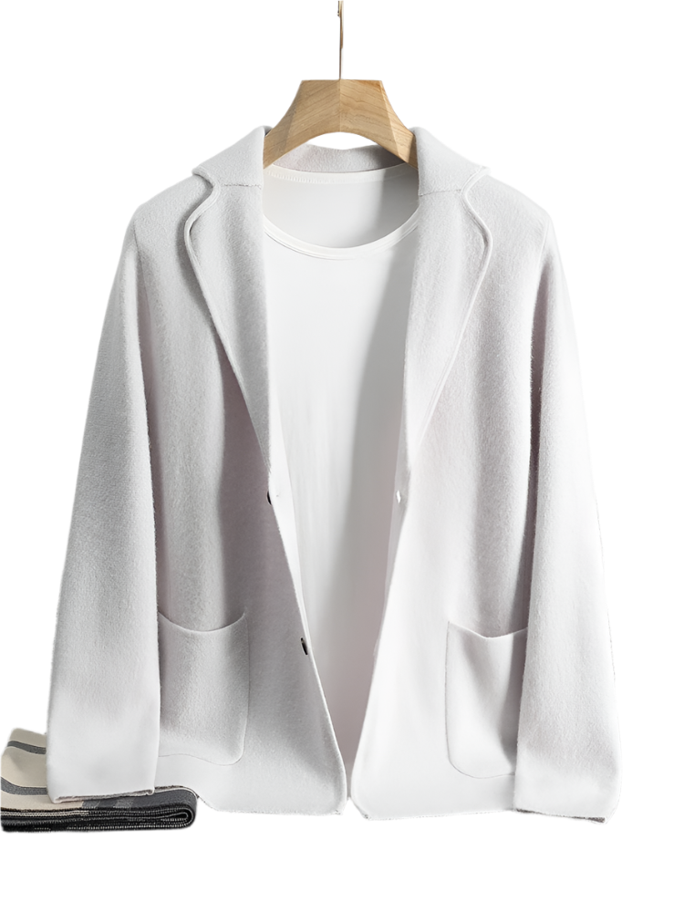 BeClassic™ 2025 Cashmere Sweater Coat – Smart-Casual Suit Collar Cardigan in Ultra-Soft Knit.
