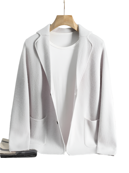 BeClassic™ 2025 Cashmere Sweater Coat – Smart-Casual Suit Collar Cardigan in Ultra-Soft Knit.