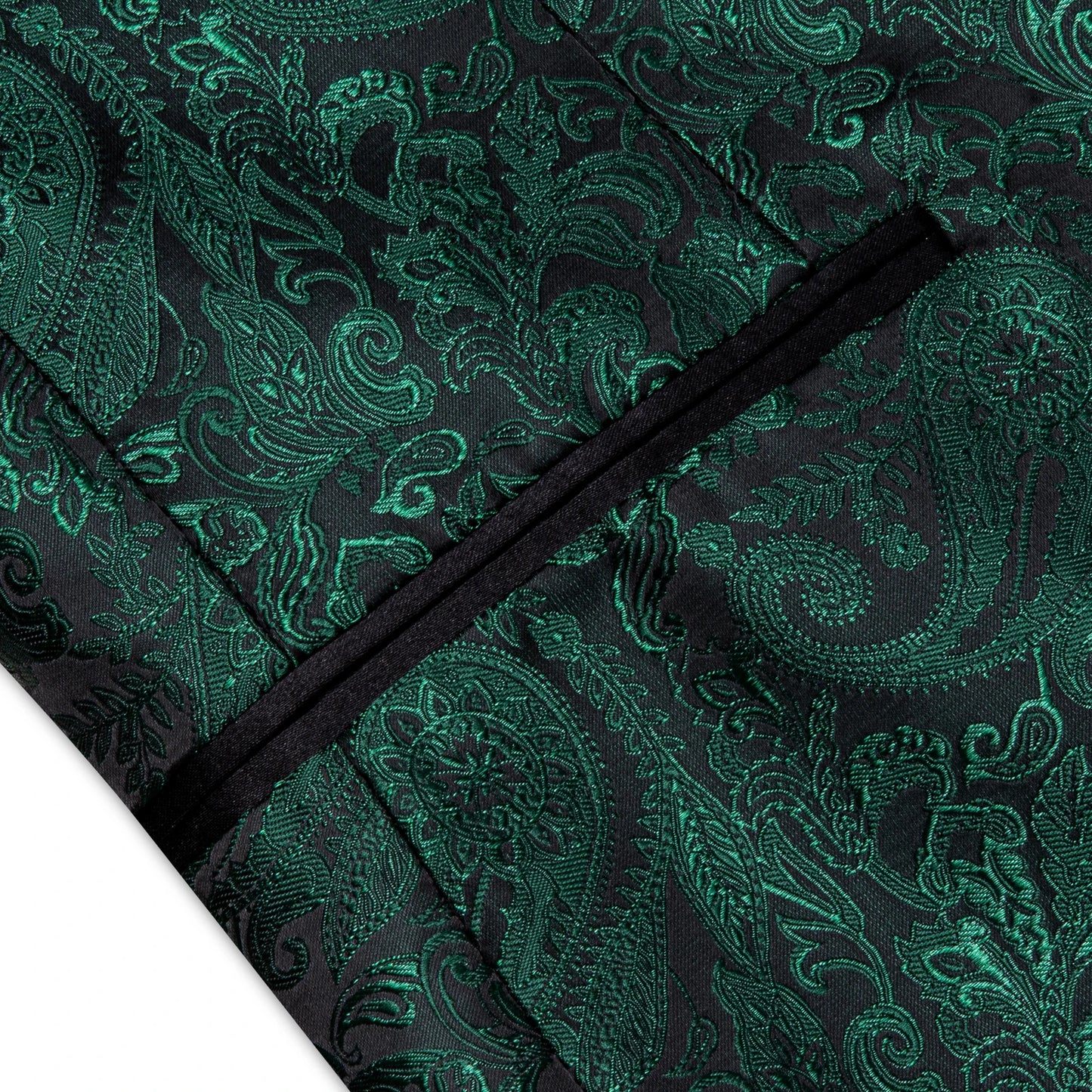 BeClassic™ Paisley Luxe Blazer – Bold Green, Red & Silver Statement Jacket for Weddings & Banquets.