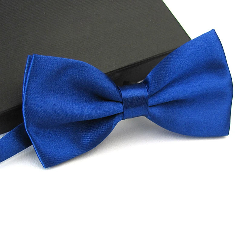 BeClassic™ Classic Satin Bow Tie – Adjustable Formal Accessory for Weddings & Events