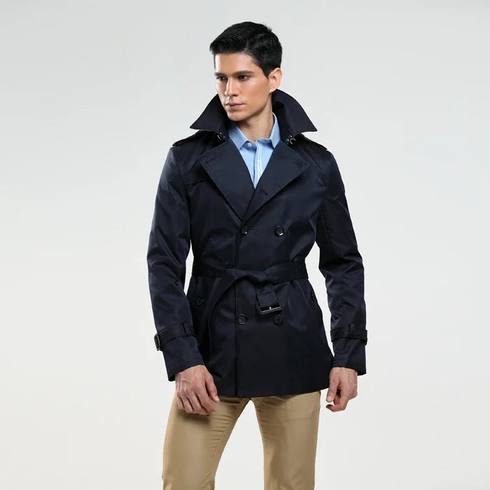 BeClassic™ Luxury Men's Trench Coat – Timeless, Tailored, and Sophisticated.