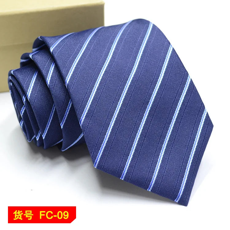 67 Styles Men's Ties Solid Color Stripe Flower Floral 7-8cm Jacquard Necktie Accessories Daily Wear Cravat Wedding Party Gift