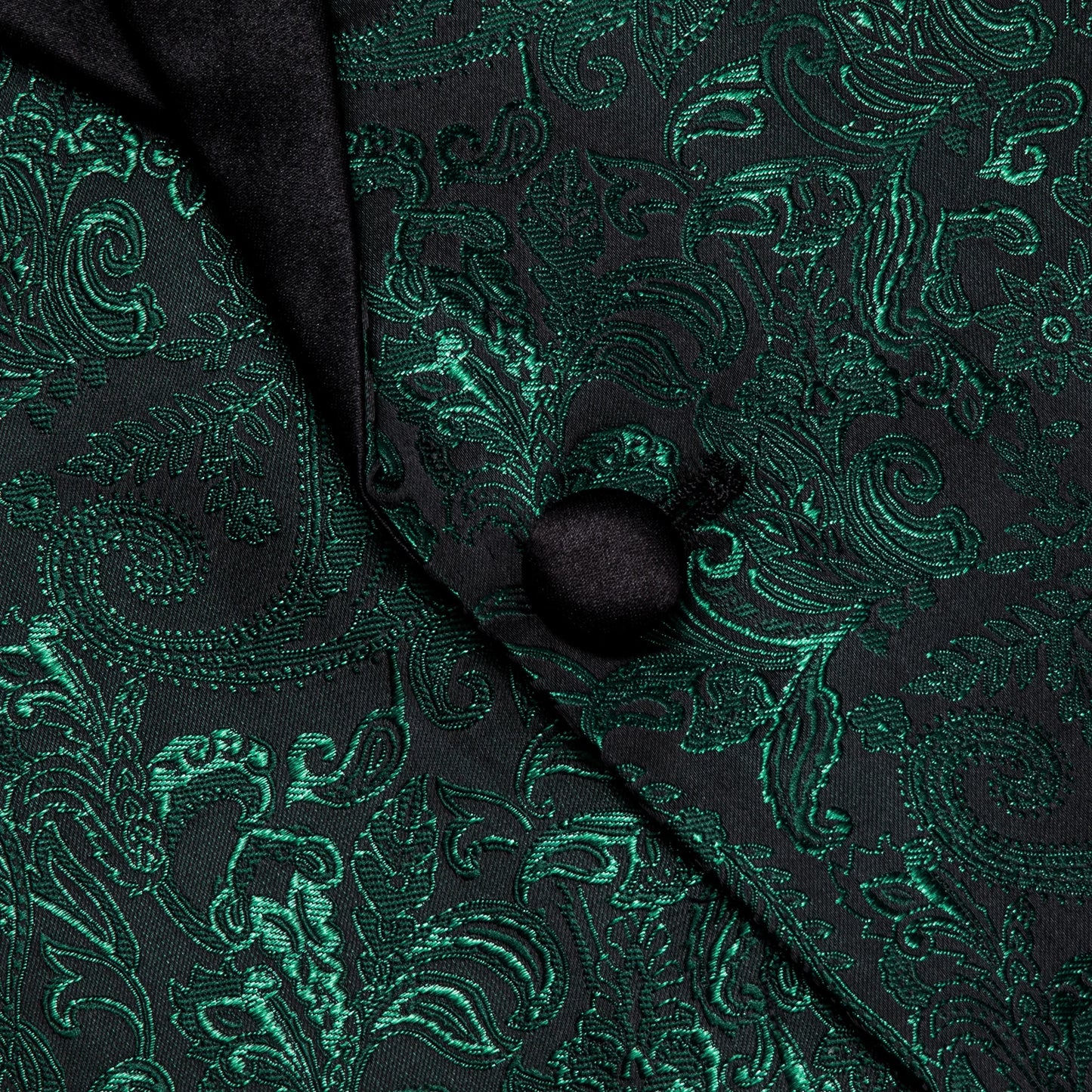 BeClassic™ Paisley Luxe Blazer – Bold Green, Red & Silver Statement Jacket for Weddings & Banquets.