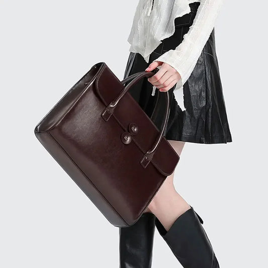 BeClassic Monoco Genuine Cowhide Tote – Luxe Everyday