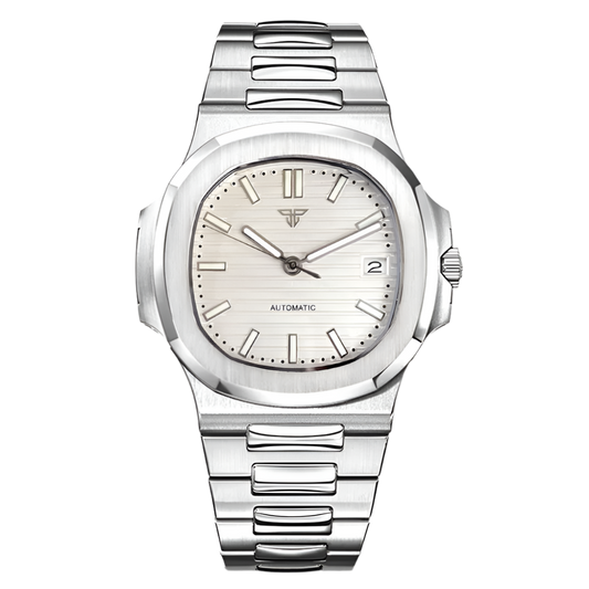 BeClassic™ Tandorio Square – 40MM Stainless Steel Automatic Watch with Multicolor Dial & Sapphire Glass