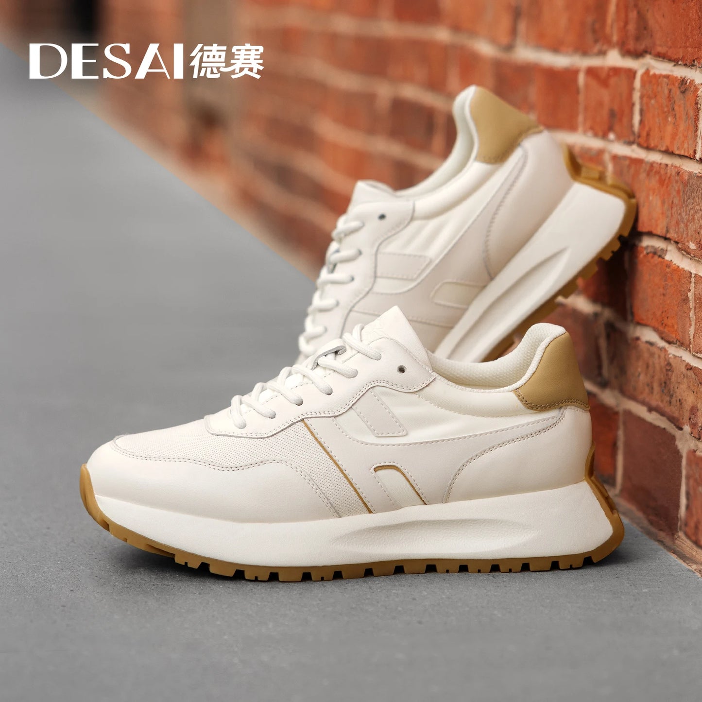 BeClassic™ DESAI Leather Sneakers – Lightweight, Breathable Designer Casuals for Everyday Style.