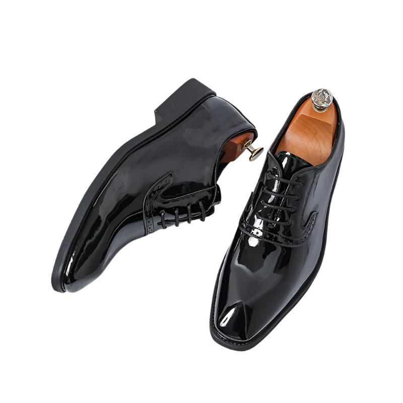 BeClassic™ Patent Leather Oxford Shoes – Luxury Dress Shoes for Weddings & Business.