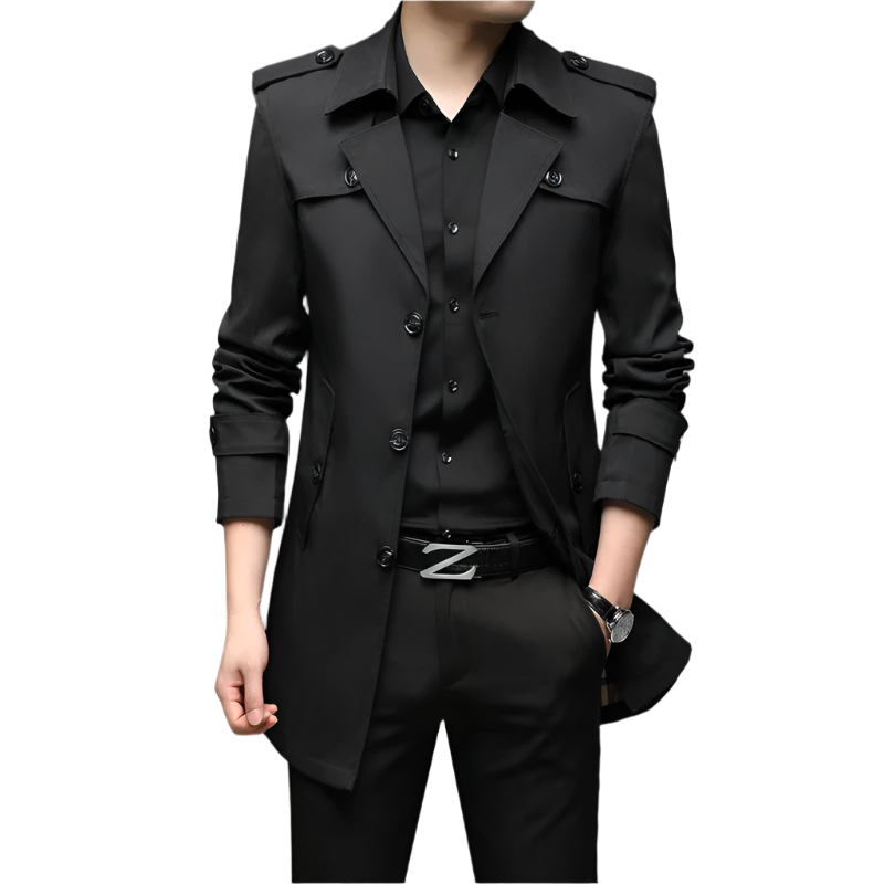 BeClassic™ New Spring Men's England-Style Trench Coat – Casual Long Windbreaker Jacket