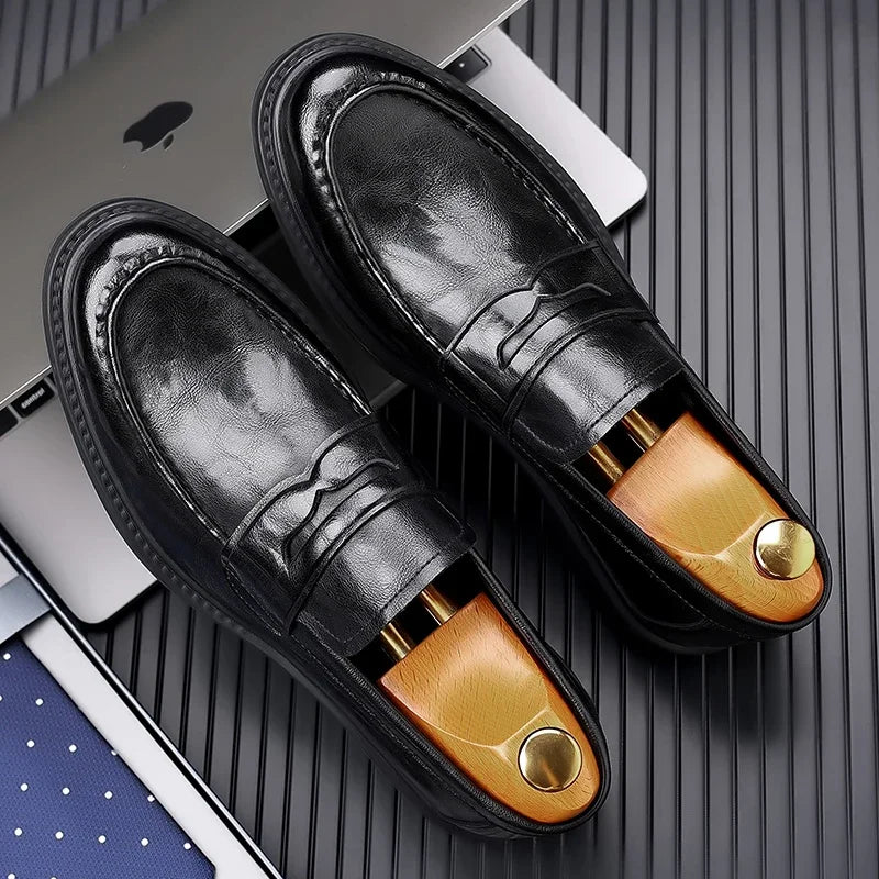 BeClassic Luxury Handmade Leather Loafers – 2024 Executive Edition