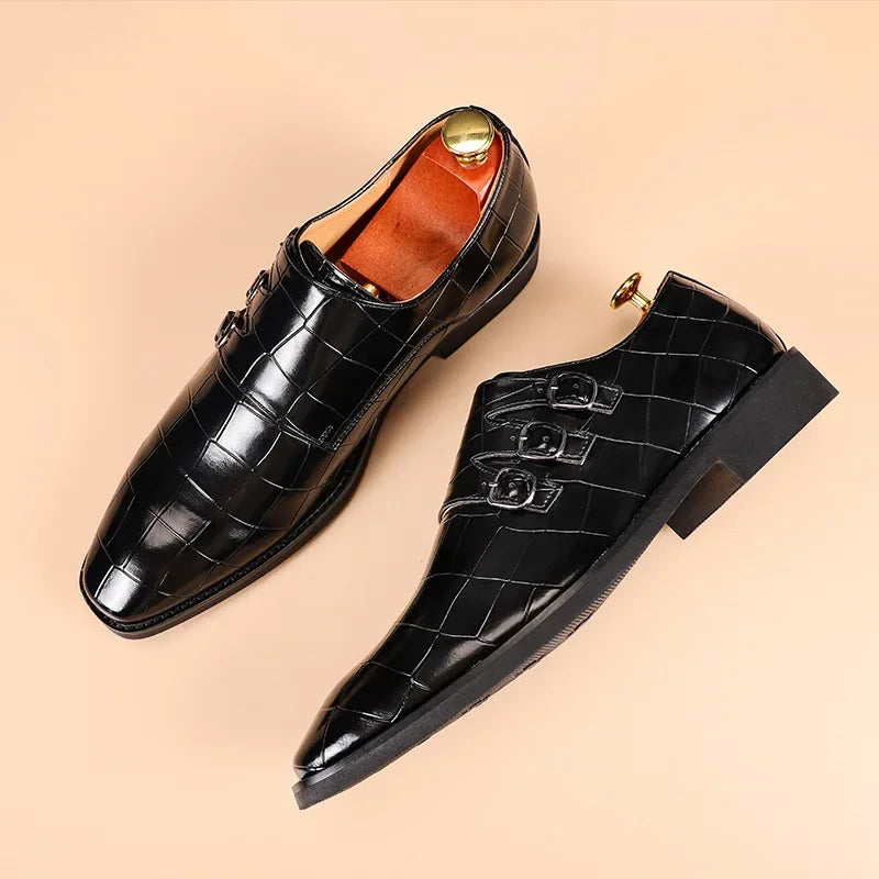BeClassic™ Luxury Italian Leather Slip-On Oxfords – Elegant Dress Shoes for Business & Weddings.