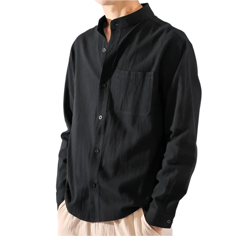 BeClassic™ Cotton-Linen Japanese Shirt – Lightweight Ethnic Style for Casual Elegance.