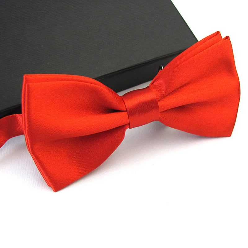 BeClassic™ Classic Satin Bow Tie – Adjustable Formal Accessory for Weddings & Events