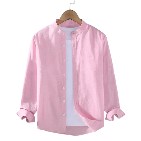 BeClassic™ Stand Collar Cardigan Shirt – Soft, Single-Breasted Casual Wear for Fall.