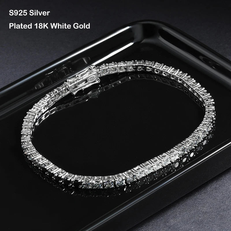 BeClassic Monoco Moissanite Tennis Bracelet – Midnight Gradient