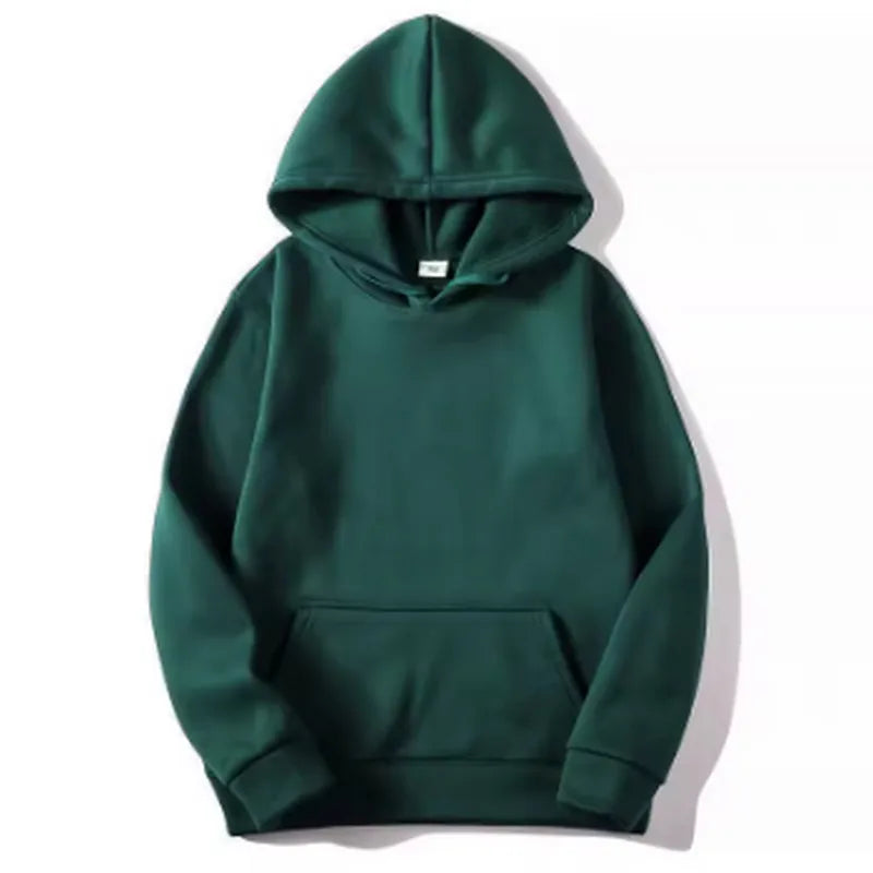 New style unisex autumn and winter casual hooded sweatshirt sportswear men's top solid color hooded sportswear men's wear
