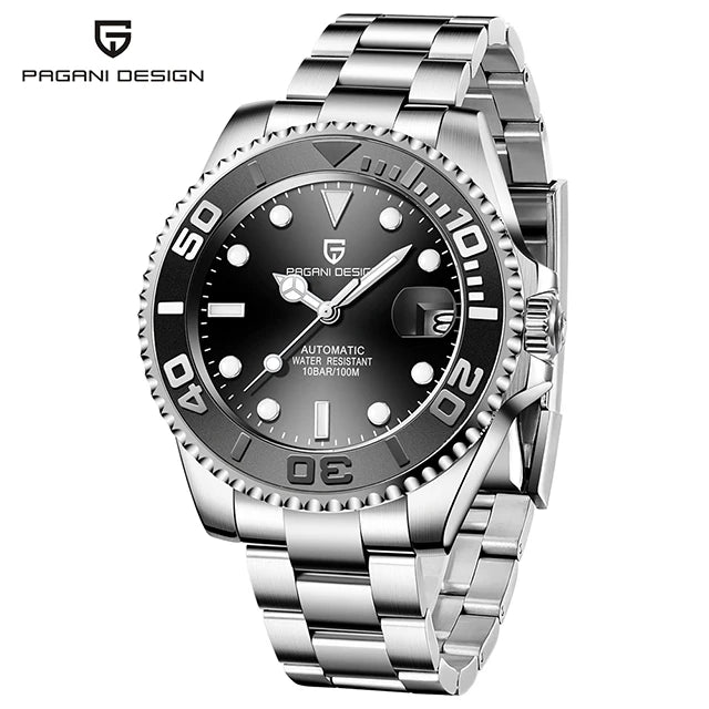 BeClassic™ PAGANI DESIGN V3 – 40MM Luxury Automatic Watch with Ceramic Bezel & AR-Coated Sapphire Glass.