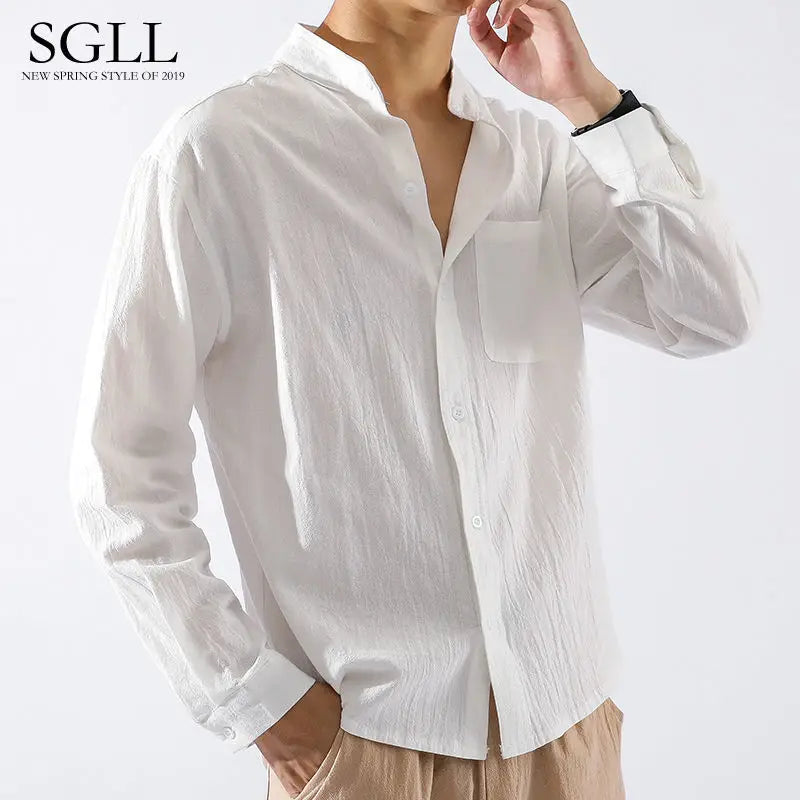 BeClassic™ Cotton-Linen Japanese Shirt – Lightweight Ethnic Style for Casual Elegance.
