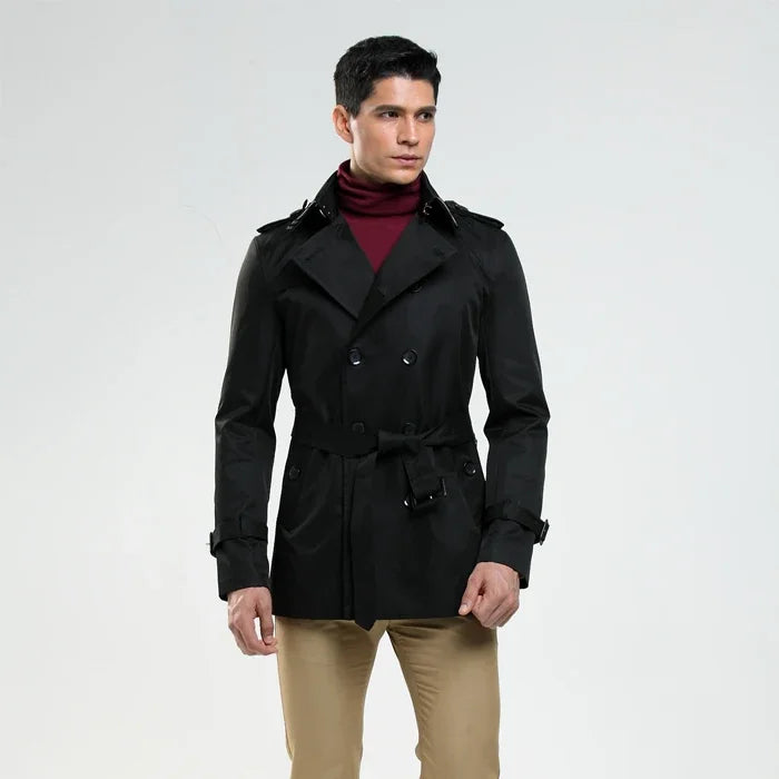 BeClassic™ Luxury Men's Trench Coat – Timeless, Tailored, and Sophisticated.
