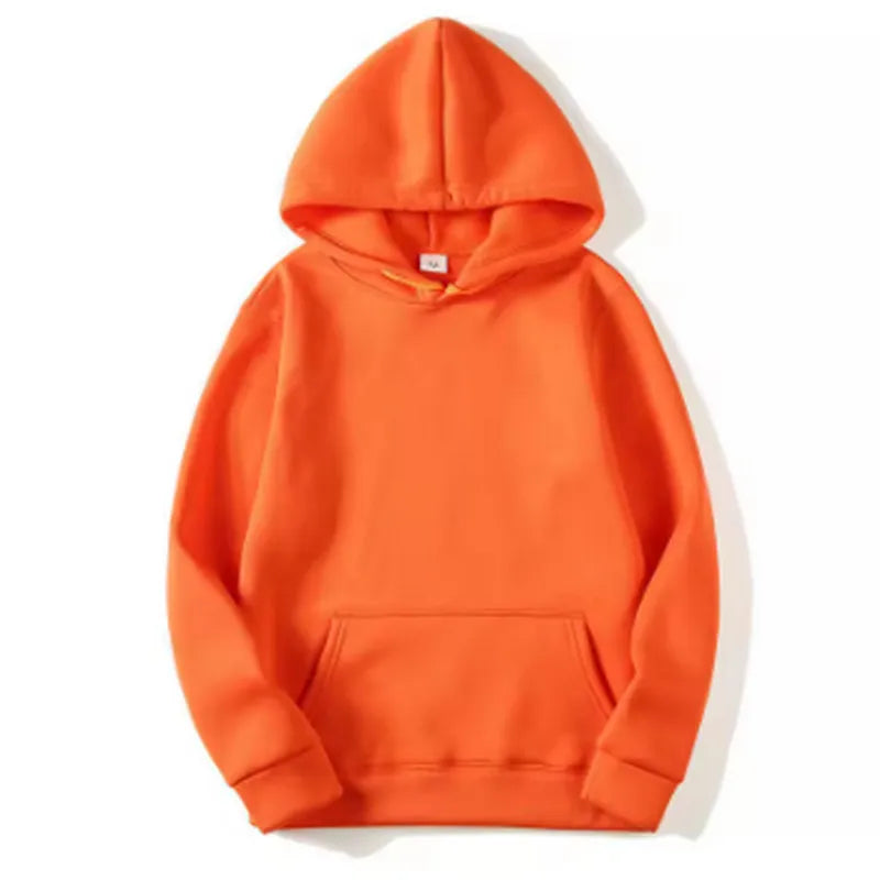 New style unisex autumn and winter casual hooded sweatshirt sportswear men's top solid color hooded sportswear men's wear