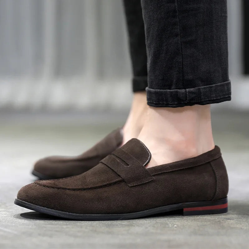 BeClassic Monoco Suede Loafers – Executive Comfort