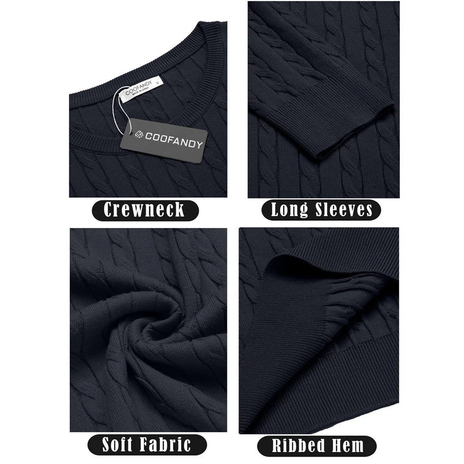 BeClassic Monoco Cable Knit Pullover – Timeless Comfort