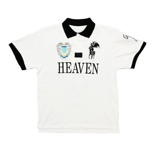BeClassic™ Heaven & Hell Polo – Y2K streetwear with a bold punk-inspired print.