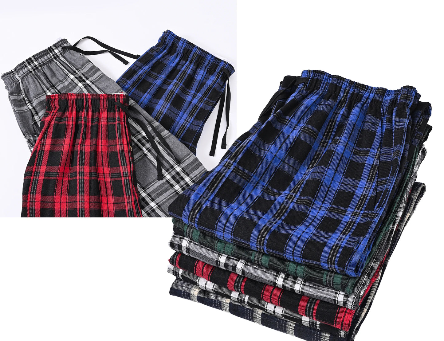 BeClassic Men’s Plaid Sleepwear Pants – Comfortable Homewear Essential