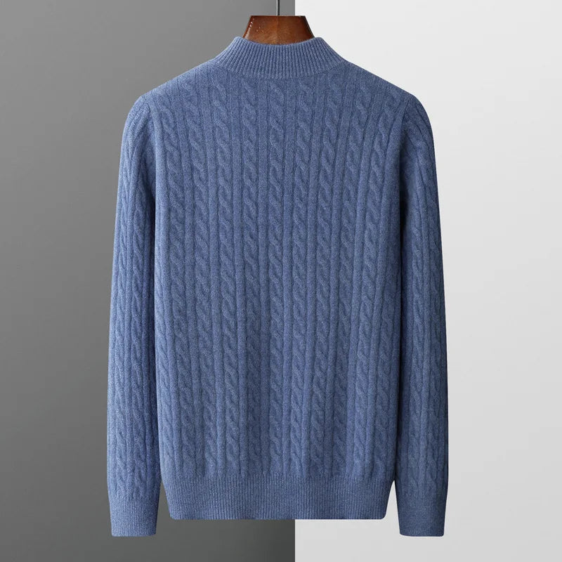 BeClassic™ 2025 Pure Wool Sweater – Classic English Style Pullover for Refined Autumn & Winter Wear.