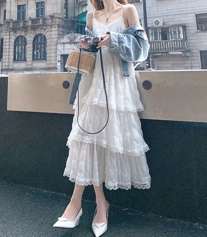 BeClassic Monoco Vintage Ruffle Maxi Dress – Summer Breeze