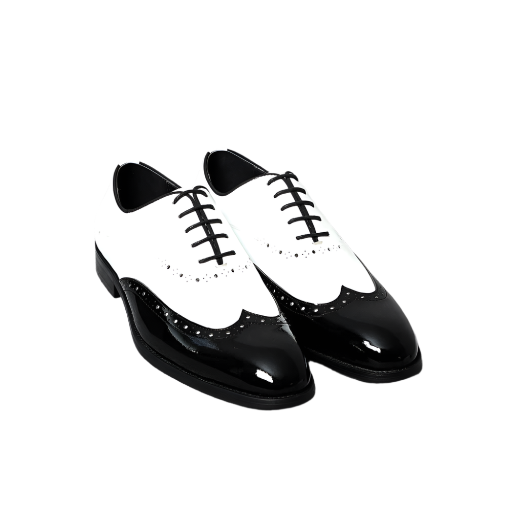 BeClassic™ Genuine Leather Wingtip Oxfords – Elegant Dress Shoes for Weddings & Social Events.