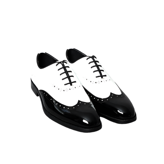 BeClassic™ Genuine Leather Wingtip Oxfords – Elegant Dress Shoes for Weddings & Social Events.