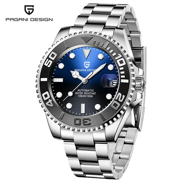 BeClassic™ PAGANI DESIGN V3 – 40MM Luxury Automatic Watch with Ceramic Bezel & AR-Coated Sapphire Glass.