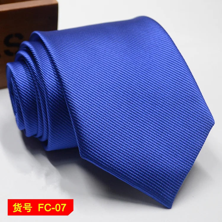 67 Styles Men's Ties Solid Color Stripe Flower Floral 7-8cm Jacquard Necktie Accessories Daily Wear Cravat Wedding Party Gift