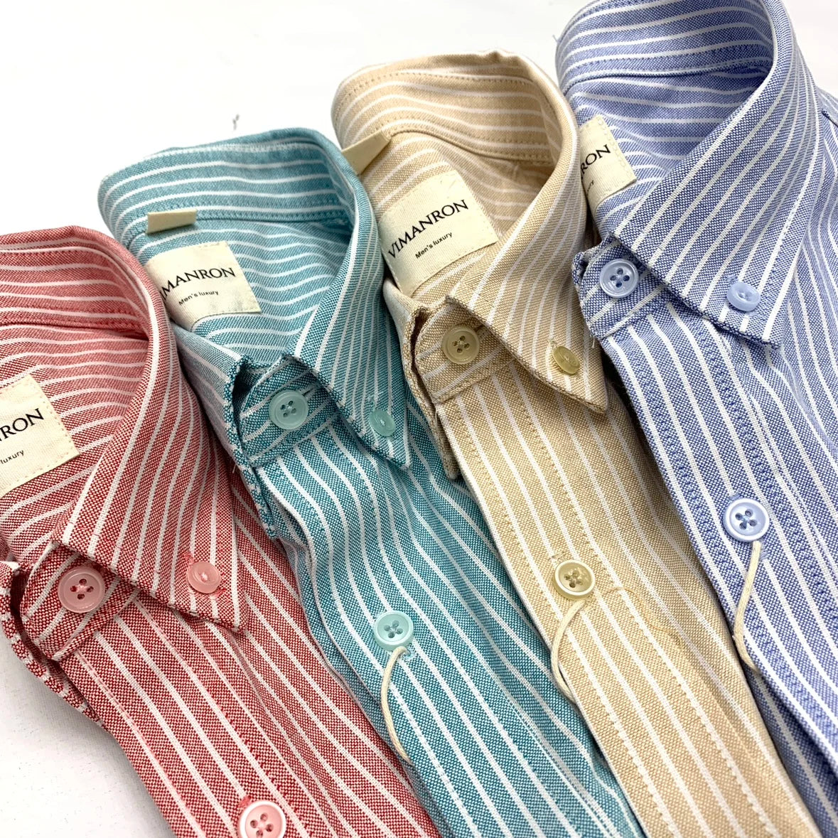 BeClassic Oxford Heritage Striped Cotton Shirt – Retro Japanese Inspired