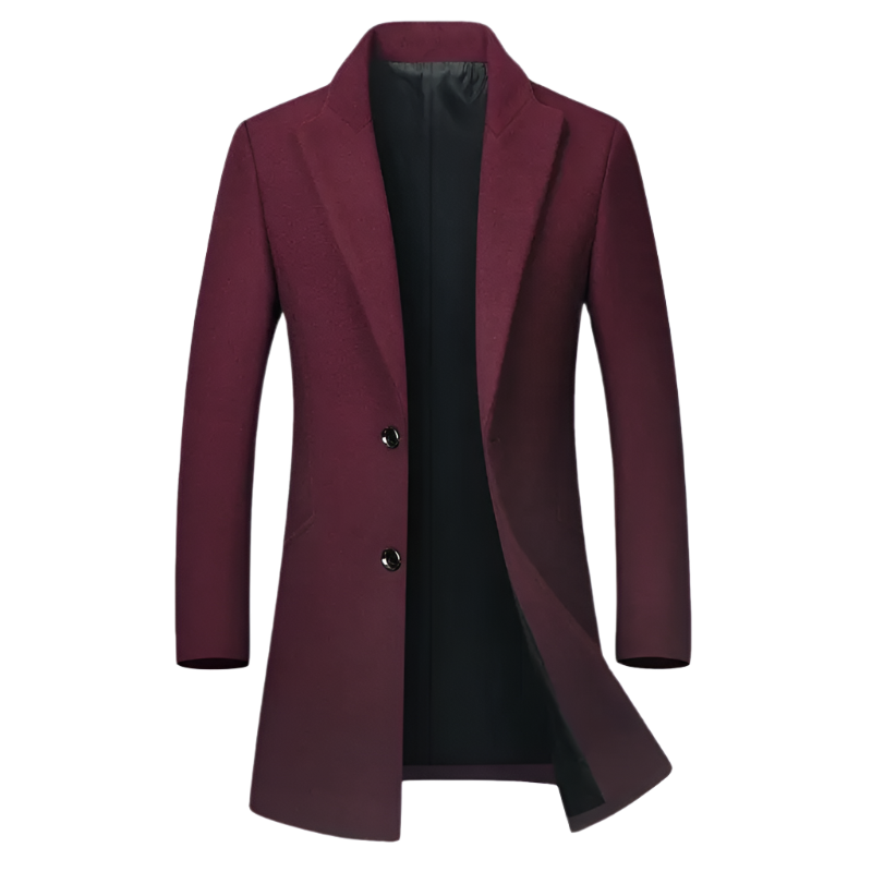 BeClassic™ Wool Blend Trench Coat – Business Casual Long Sleeve Outerwear for Autumn & Winter.