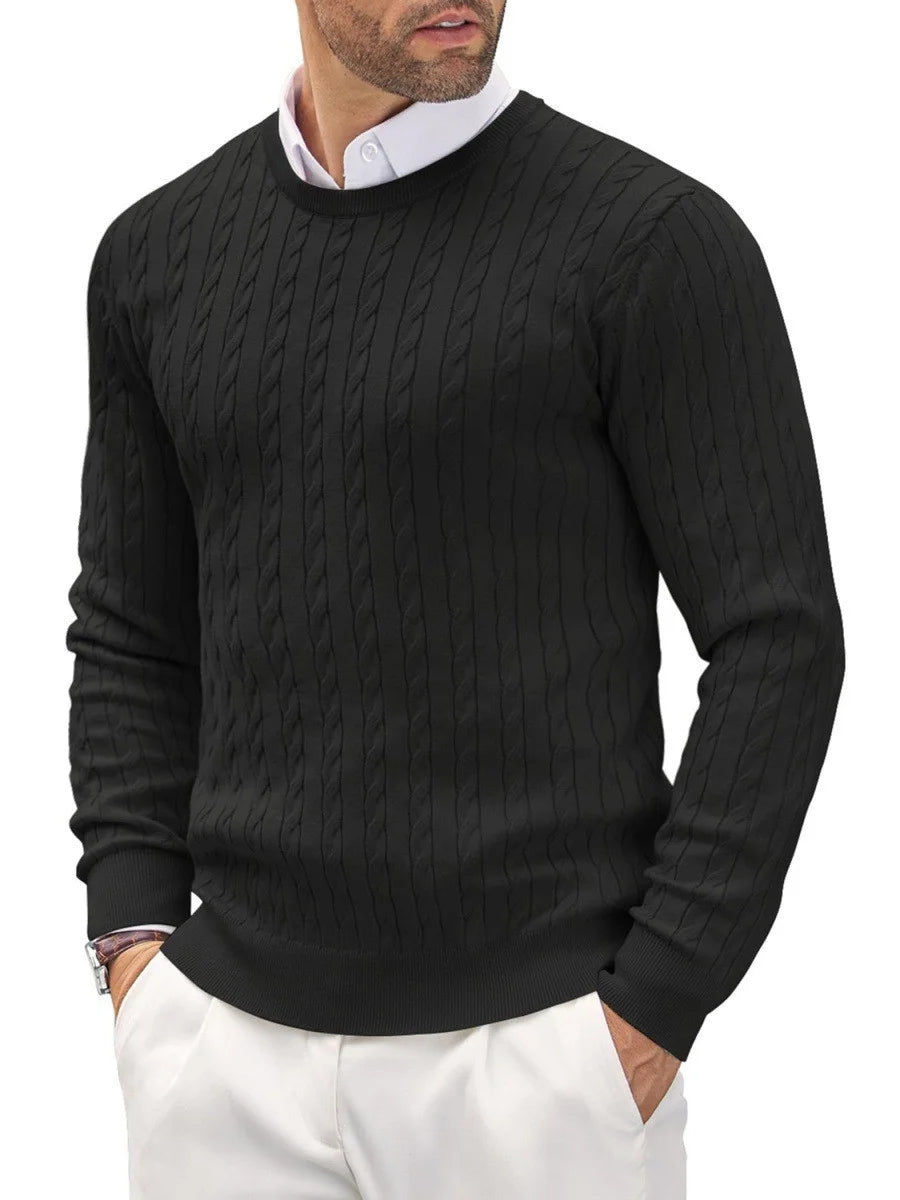 BeClassic Monoco Cable Knit Pullover – Timeless Comfort