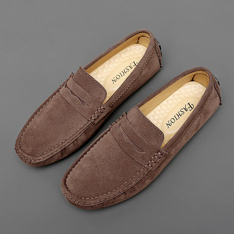 BeClassic™ Suede Leather Moccasins – Classic Comfort for Effortless Style.