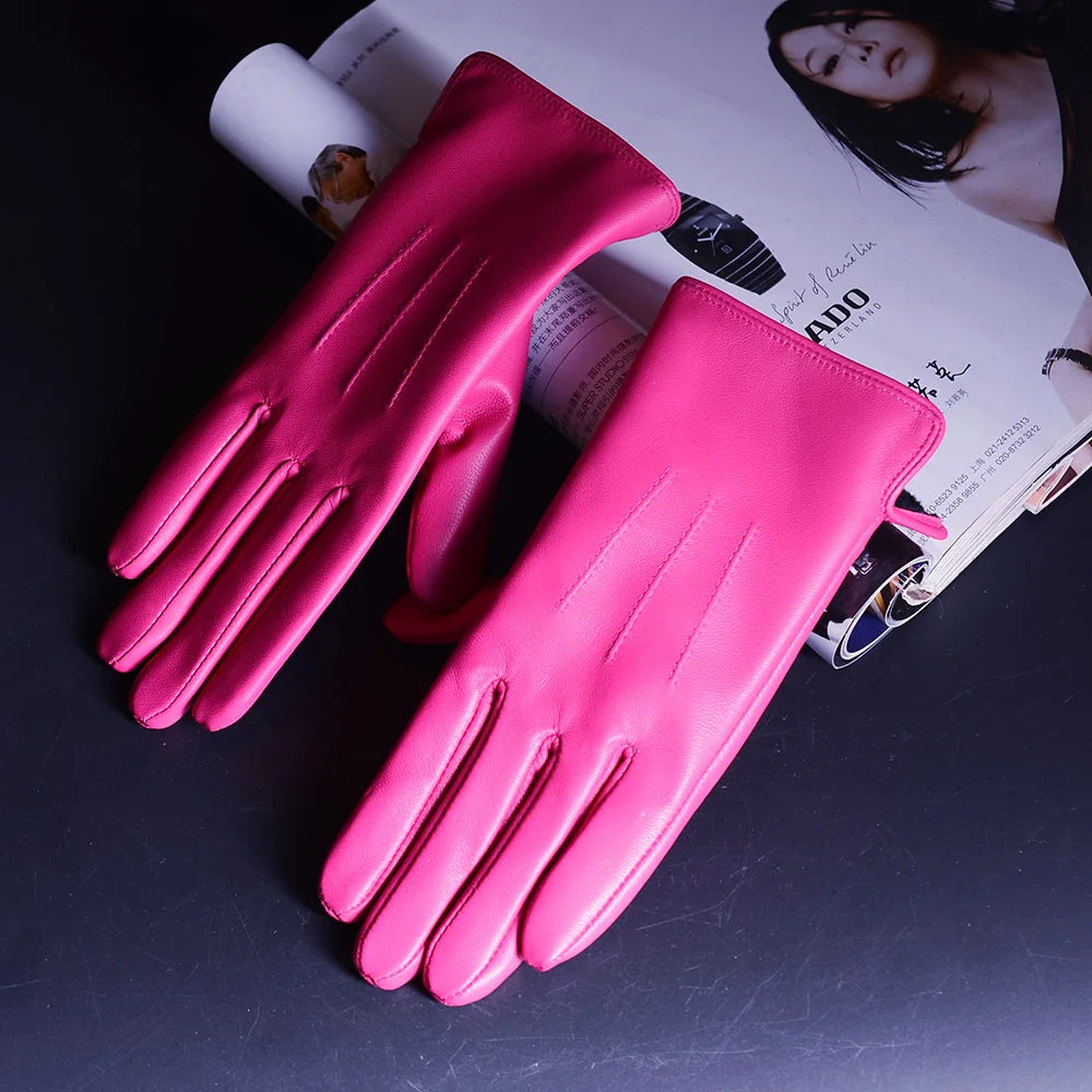 BeClassic Women’s Sheepskin Leather Gloves – Winter Warmth & Elegance