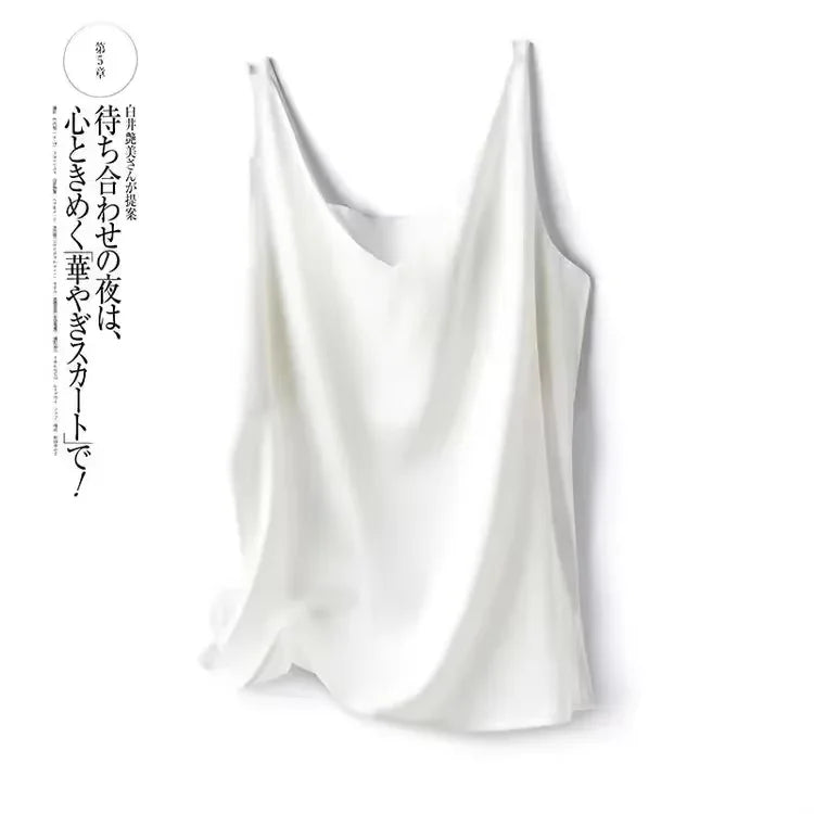 BeClassic Monoco Silk Satin Sleeveless Blouse – Emerald Grace