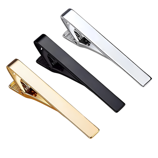 BeClassic™ Luxury Tie Clip Set – Elegant Square-Edge Design for Business & Weddings.