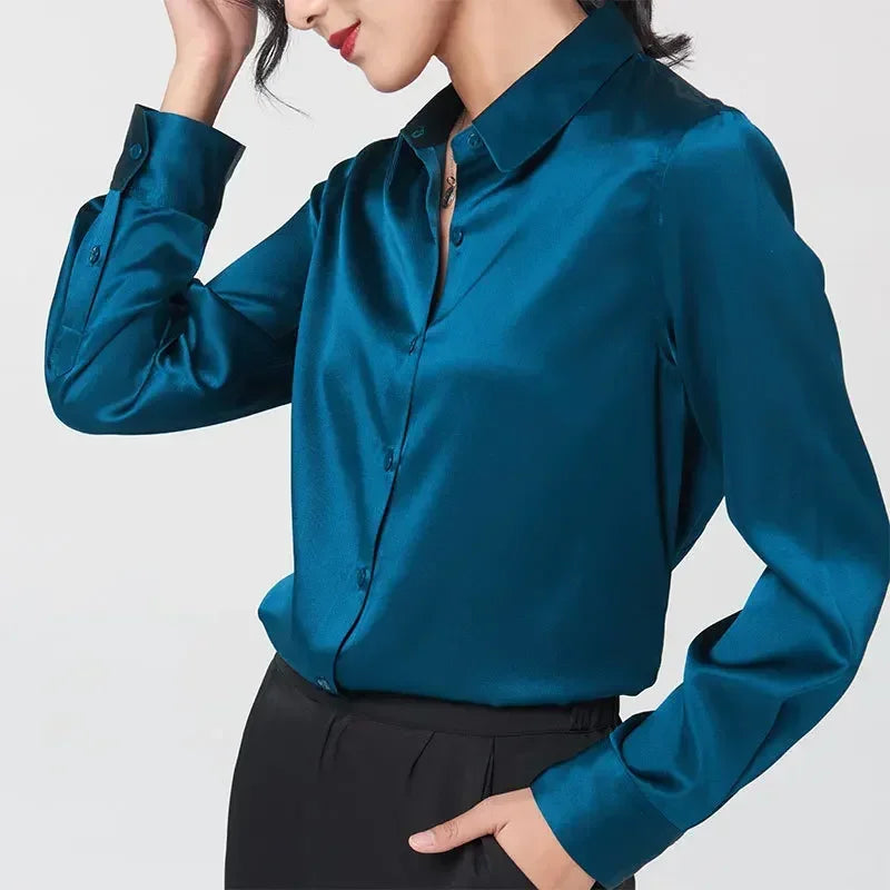 BeClassic Monoco Mulberry Silk Blouse – Grace in Motion